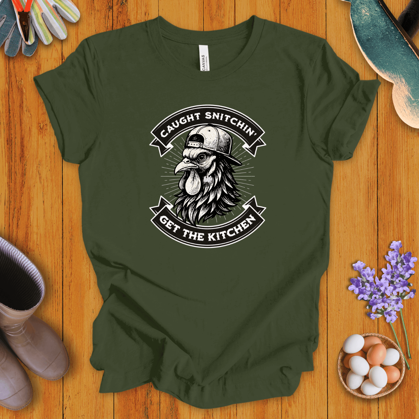 Caught Snitchin' Get The Kitchen T-Shirt