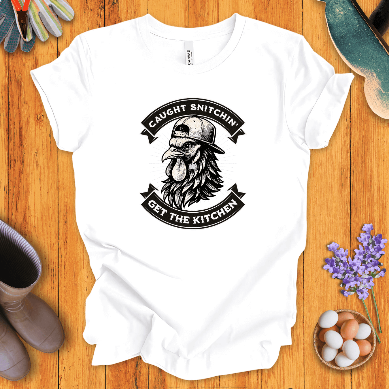 Caught Snitchin' Get The Kitchen T-Shirt
