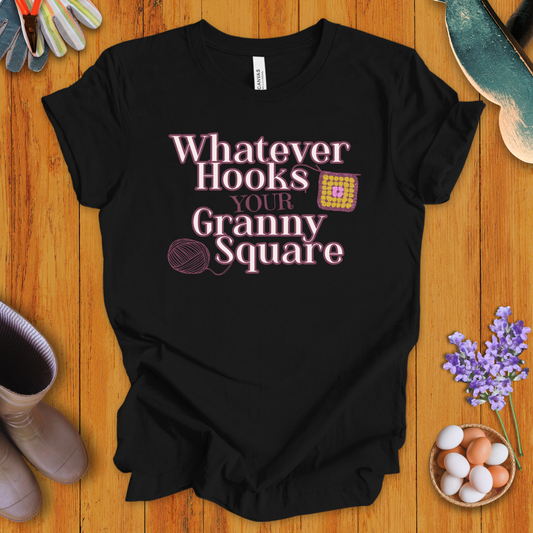 Whatever Hooks Your Granny Square T-Shirt